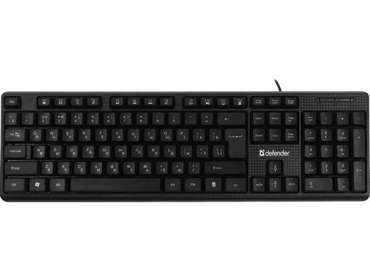 Клавиатура проводная Defender Daily HB-162 RU черный